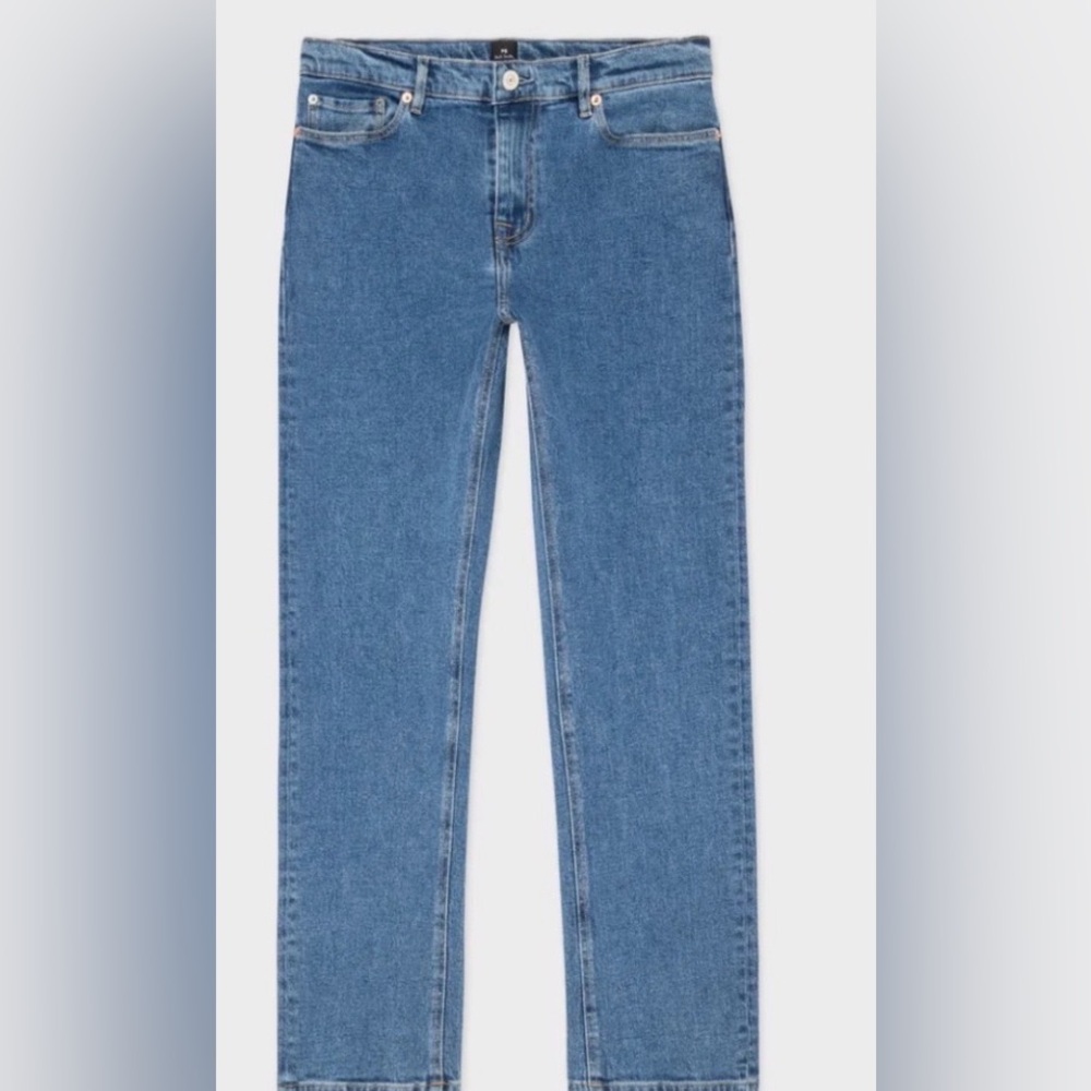 Paul Smith $438 Designer Made in Italy High Rise Straight Jeans Size 31